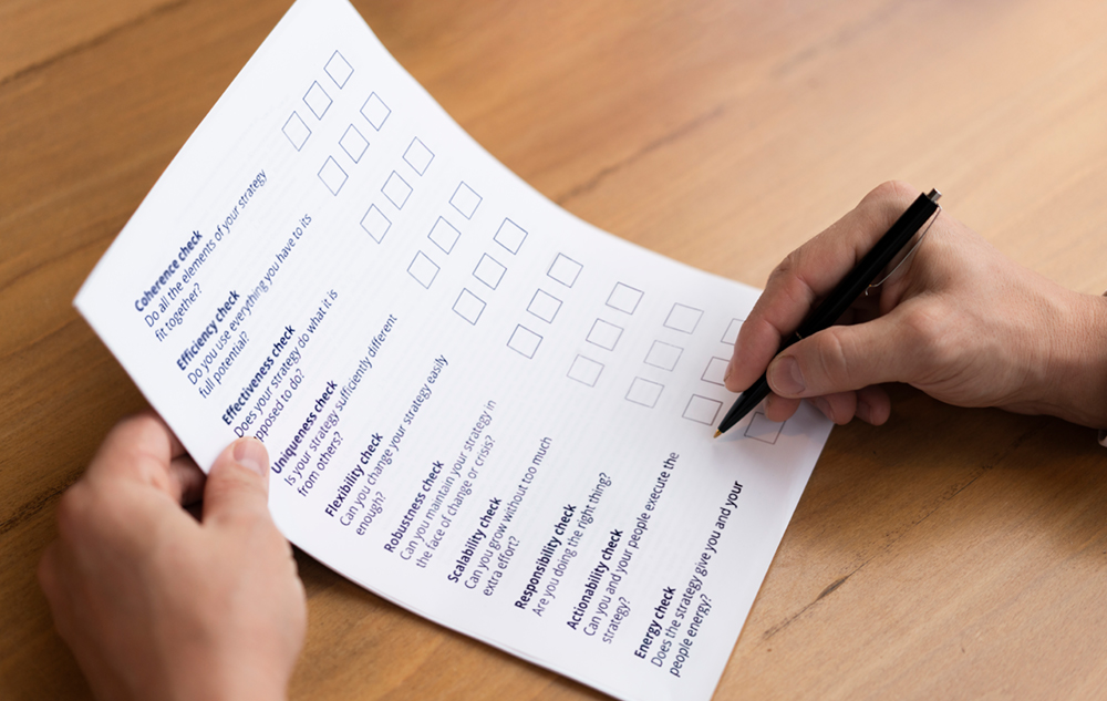 printed checklist